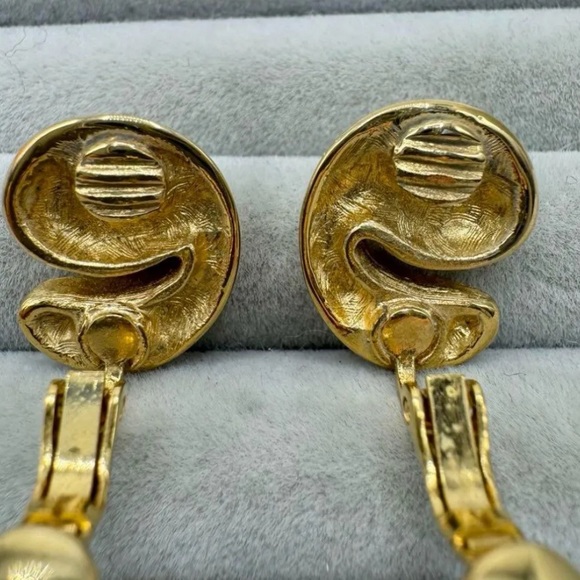 Givenchy Gold Clip-on Earrings - Picture 7 of 9